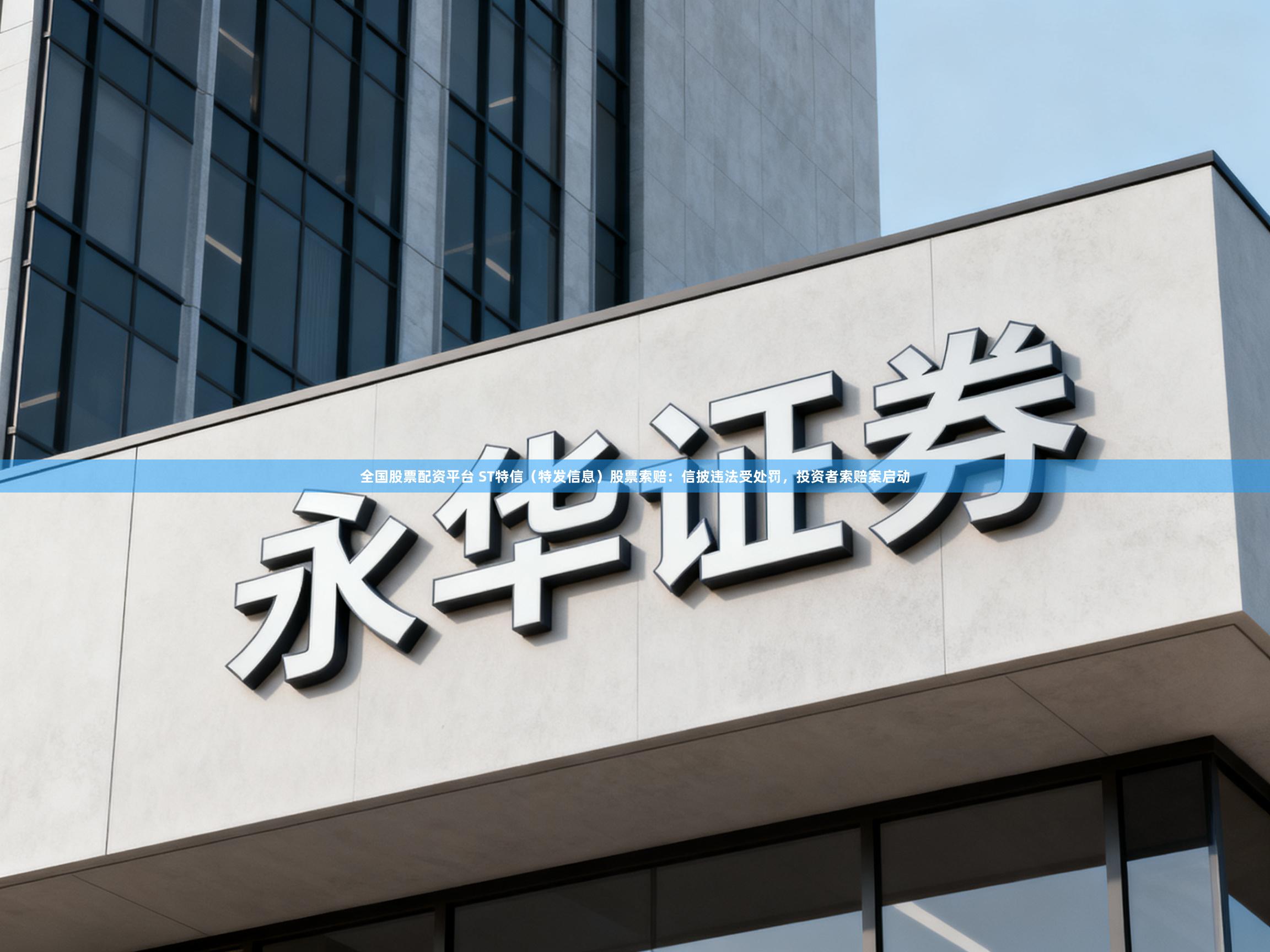 全国股票配资平台 ST特信（特发信息）股票索赔：信披违法受处罚，投资者索赔案启动